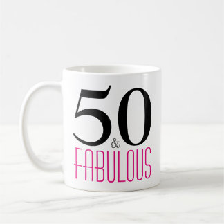 Taza De Café 50 y fabuloso 50 cumpleaños Mug Regalo