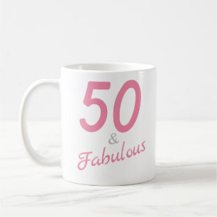 Taza De Café 50 y fabuloso cumpleaños Mug