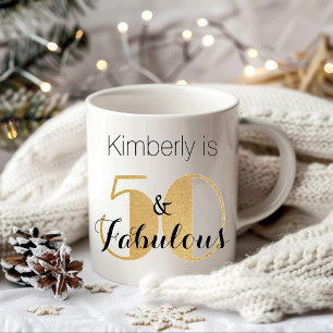 Taza De Café 50 y Fabuloso Cumpleaños Personalizado Fiesta de O