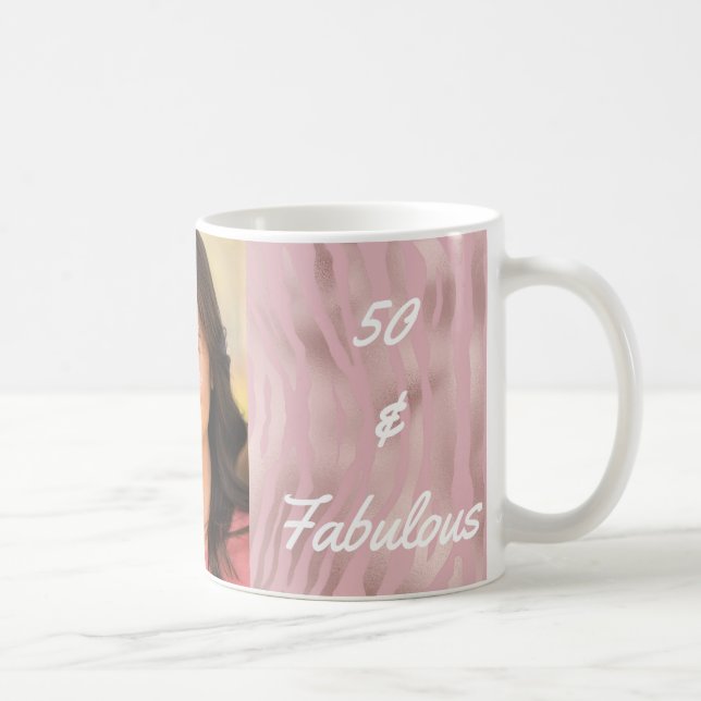 Taza De Café 50 y Fabuloso Photo Pink Zebra (Derecha)