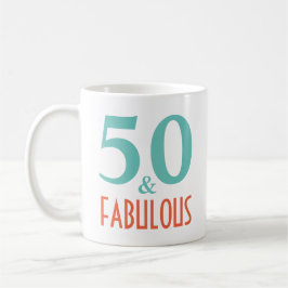 Taza De Café 50 y fabuloso regalo de cumpleaños