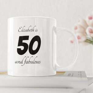Taza De Café 50 y Fabulous Modern Black and White