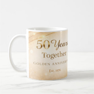 Taza De Café 50 Year Anniversary Mug Golden Wedding Anniversary