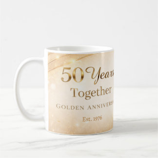 Taza De Café 50 Year Anniversary Mug Golden Wedding Anniversary