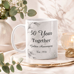 Taza De Café 50 Year Anniversary Mug Golden Wedding Anniversary