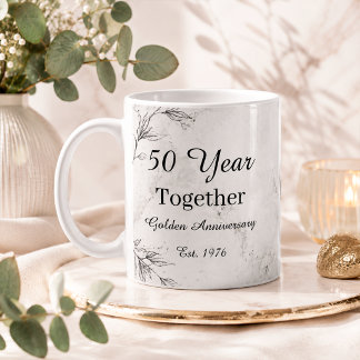 Taza De Café 50 Year Anniversary Mug Golden Wedding Anniversary