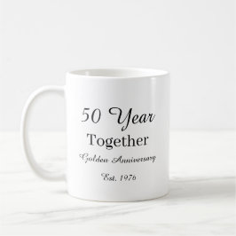 Taza De Café 50 Year Anniversary Mug Golden Wedding Anniversary