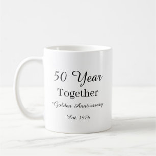 Taza De Café 50 Year Anniversary Mug Golden Wedding Anniversary