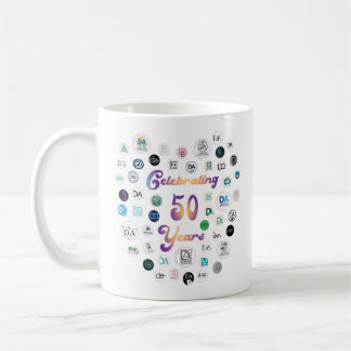 Taza De Café 50th Anniversary 50 Logos Mug