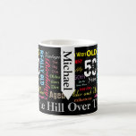 Taza De Café 50th Happy Birthday in a Graffiti Style<br><div class="desc">00th Happy Birthday mug in Graffiti style on a black background ready for you to personalize. Make it a memorable birthday party for that special guest of honor with this unique birthday graffiti design. Lots of matching party products are available. ✔NOTE: ONLY CHANGE THE TEMPLATE AREAS NEEDED! 😀 If needed,...</div>