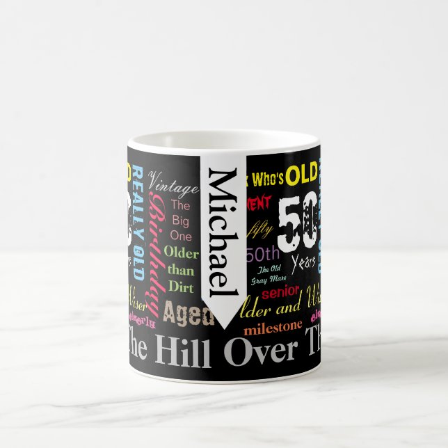 Taza De Café 50th Happy Birthday in a Graffiti Style (Centro)