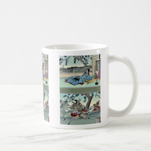 Taza De Café 51: Kogo ningún Tsubone; 52: Tomoe Gozen Ukiyoe