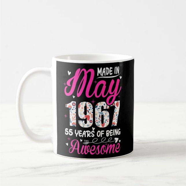 Taza De Café 55.º cumpleaños increíble desde mayo de 1967 (Izquierda)