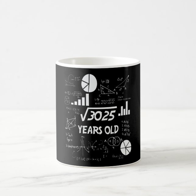 Taza De Café 55 Years Old Bday Math Teacher 55th Birthday Gift (Centro)