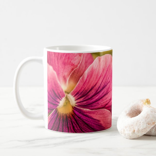 Taza De Café 5880-Rojo Pansy Coffee Mug (Con donut)