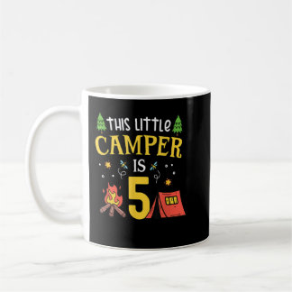 Taza De Café 5.º camping de cumpleaños