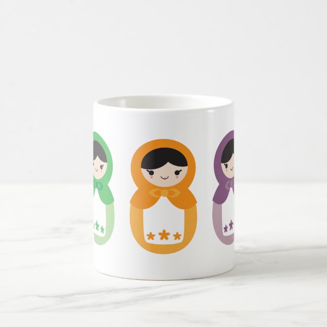 Taza De Café 5 amores de Matryoshka (Centro)