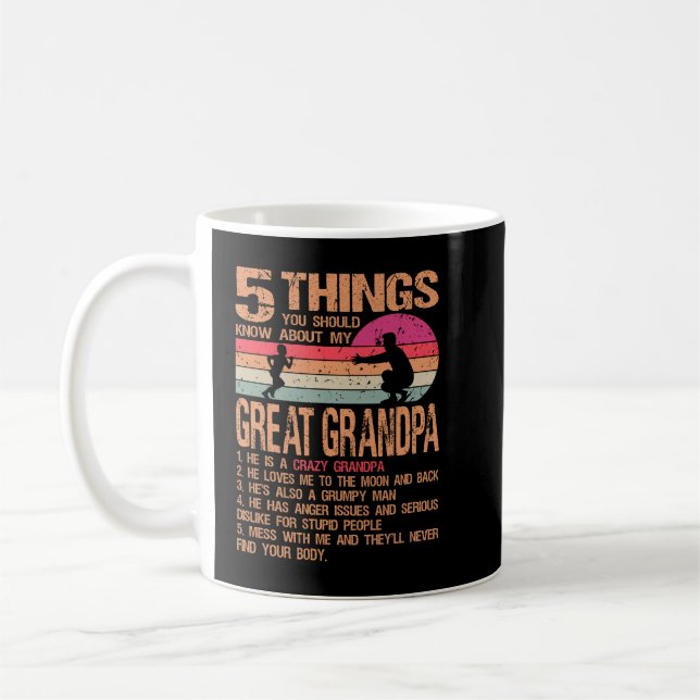 Taza De Café 5 cosas que deberías saber sobre mi abuelo Fa (Izquierda)
