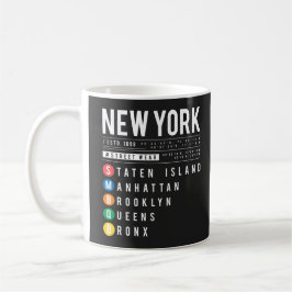 Taza De Café 5 distritos de Nueva York