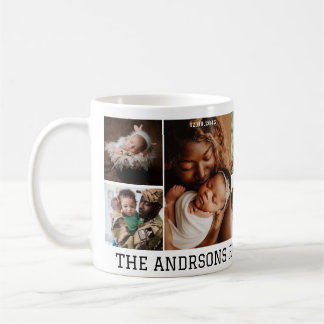 Taza De Café 5 familia de collage Mug