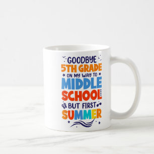 Taza De Café 5° Grado De Camino A La Escuela Secundaria Pero Pr