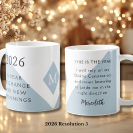 Taza De Café 5. Resolución de Año Nuevo para el año 2026 de Cam