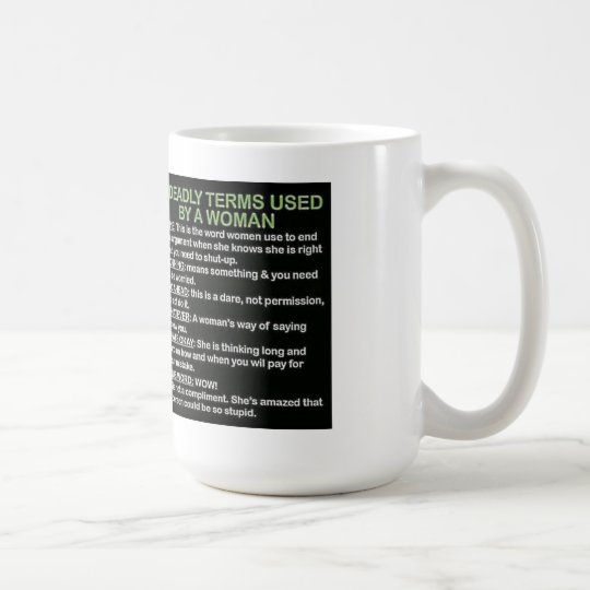 Taza De Café 5 términos mortales usados por una mujer