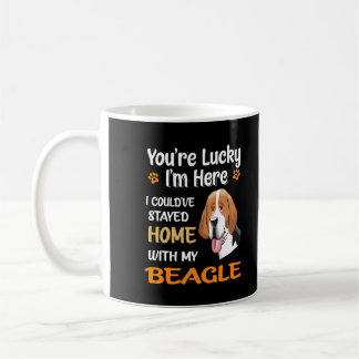 Taza De Café 5 Tienes Suerte En Casa Con Mi Beagle