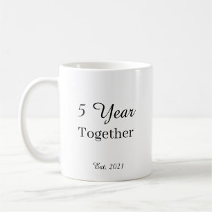 Taza De Café 5 Year Anniversary Mug – First Wedding Anniversary
