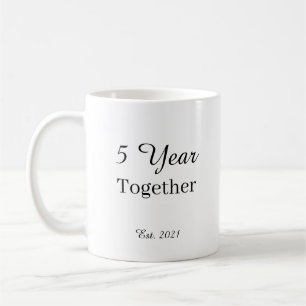 Taza De Café 5 Year Anniversary Mug – First Wedding Anniversary