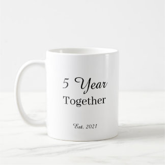 Taza De Café 5 Year Anniversary Mug – First Wedding Anniversary