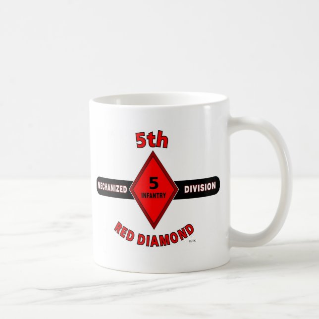 Taza De Café 5to DIVISIÓN de INFANTERÍA (MECANIZADA) "DIAMANTE (Derecha)