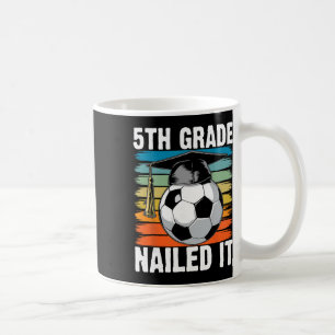 Taza De Café 5to Grado Lo Logró Fútbol Ll Toca Graduación Retro