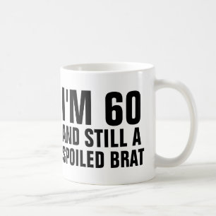 TAZA DE CAFÉ 60.º CUMPLEAÑOS FUNNY CAFFEE BRAT
