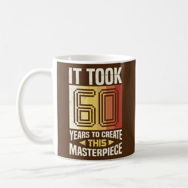 Taza De Café 60.º cumpleaños papá 60 años padre hombres (Izquierda)
