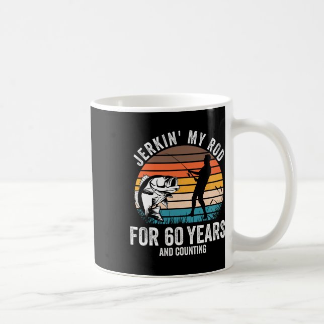 Taza De Café 60.º Regalo De Cumpleaños Para Los Pescadores De L (Derecha)