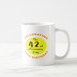 Taza De Café 60.º regalo de la bolsa de cumpleaños
