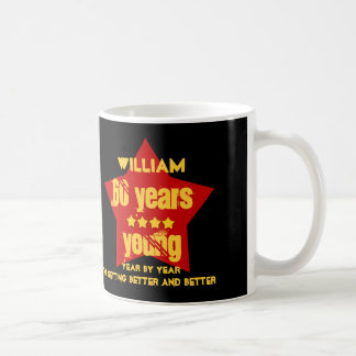 Taza De Café 60 años de joven o CUALQUIE ESTRELLA ROJA del AÑO