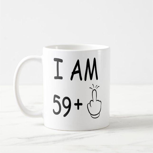 Taza De Café 60° cumpleaños, cumpleaños divertidos (Izquierda)