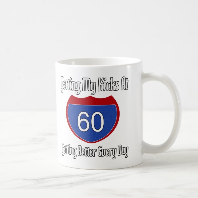 Taza De Café 60.os regalos de cumpleaños de la diversión (Derecha)