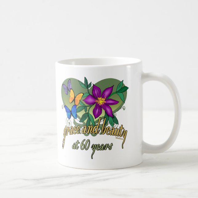 Taza De Café 60.os regalos de cumpleaños de la diversión (Derecha)