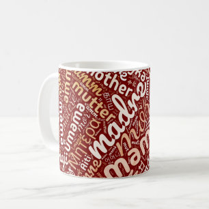Taza De Café 60 palabras para 'Madre' en diferentes idiomas