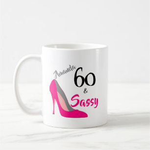 Taza De Café 60 y descarada cumpleaños 60