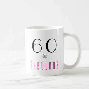 Taza De Café 60 y Fabuloso 60 Aniversario Bebida Café Mug