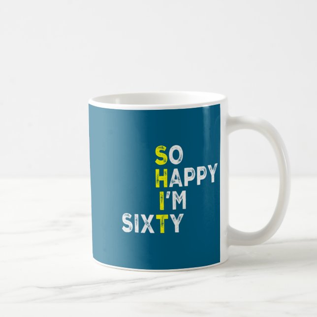 Taza De Café 60th Birthday Man Woman 60 Years Bday Funny Gift Y (Derecha)