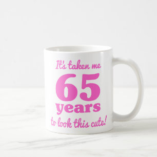 Taza De Café 65º Cumpleaños Para Las Mujeres