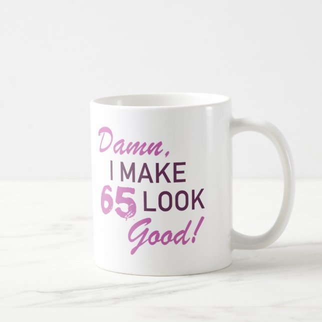 Taza De Café 65.º humor de cumpleaños (Derecha)