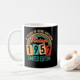 Taza De Café 65 Años De Edad Increíble En 1957 65º Cumpleañ