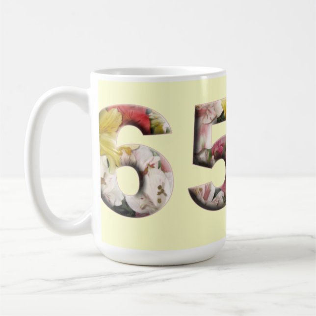 Taza De Café 65 hitos florales en el 65º aniversario (Izquierda)