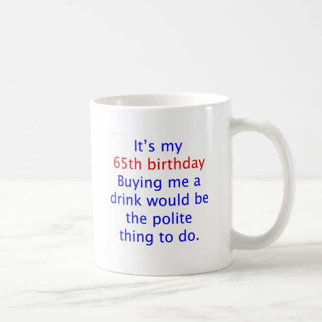 Taza De Café 65 me compran una bebida (Derecha)
